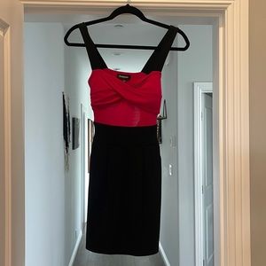 Bebe XXS black and pink dress